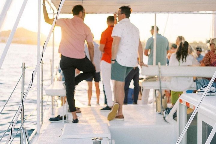 Enjoy a vibrant sunset cruise in Cabo San Lucas with an open bar and scenic views of the Arch, photo 41 | wizardtrip
