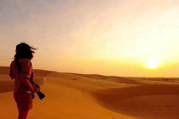 Morning desert safari in Dubai with quad biking, sandboarding, and camel rides on red dunes, photo 13 | wizardtrip