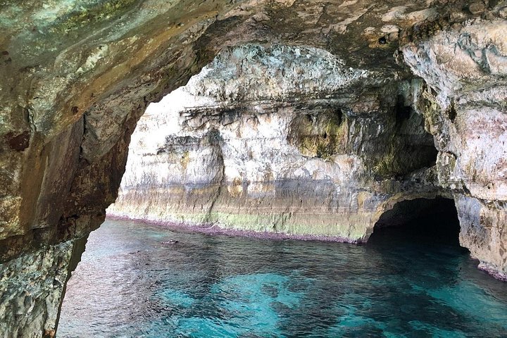 Båttur som utforsker sjøgrotter og kystlinje i Puglia, Italia, med bading og aperitiff, foto 17 | wizardtrip