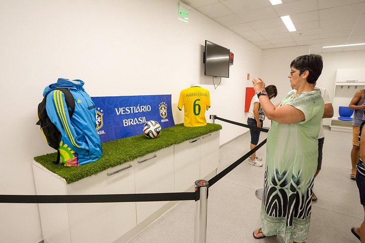 Guided tour of Arena das Dunas, a World Cup stadium in Natal, Brazil, including field and locker room access, photo 16 | wizardtrip
