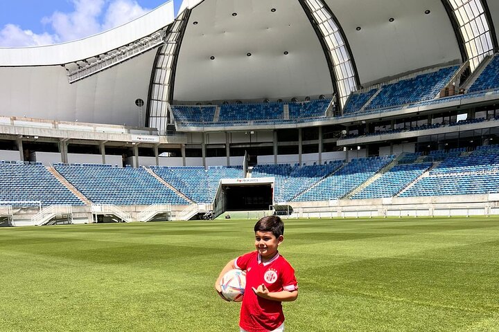 Guided tour of Arena das Dunas, a World Cup stadium in Natal, Brazil, including field and locker room access, photo 29 | wizardtrip