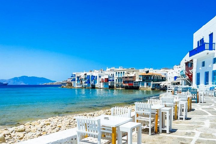 En guidet halvdagstur til Mykonos øy og by, som viser strender, landsbyer og ikoniske landemerker, foto 8 | wizardtrip