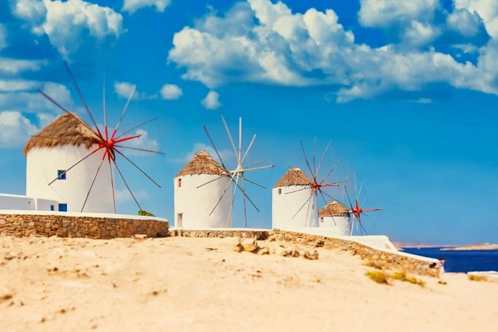 En guidet halvdagstur til Mykonos øy og by, som viser strender, landsbyer og ikoniske landemerker, foto 10 | wizardtrip