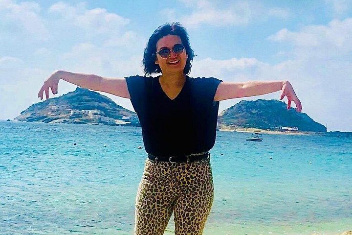 En guidet halvdagstur til Mykonos øy og by, som viser strender, landsbyer og ikoniske landemerker, foto 21 | wizardtrip