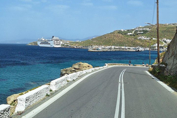 En guidet halvdagstur til Mykonos øy og by, som viser strender, landsbyer og ikoniske landemerker, foto 22 | wizardtrip