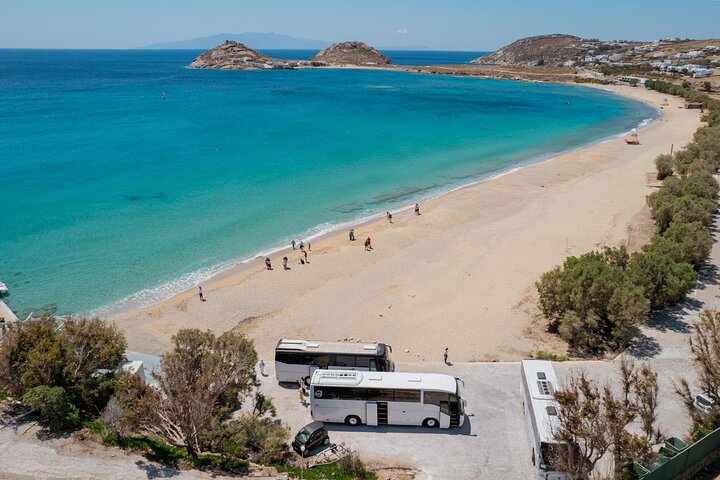 En guidet halvdagstur til Mykonos øy og by, som viser strender, landsbyer og ikoniske landemerker, foto 24 | wizardtrip