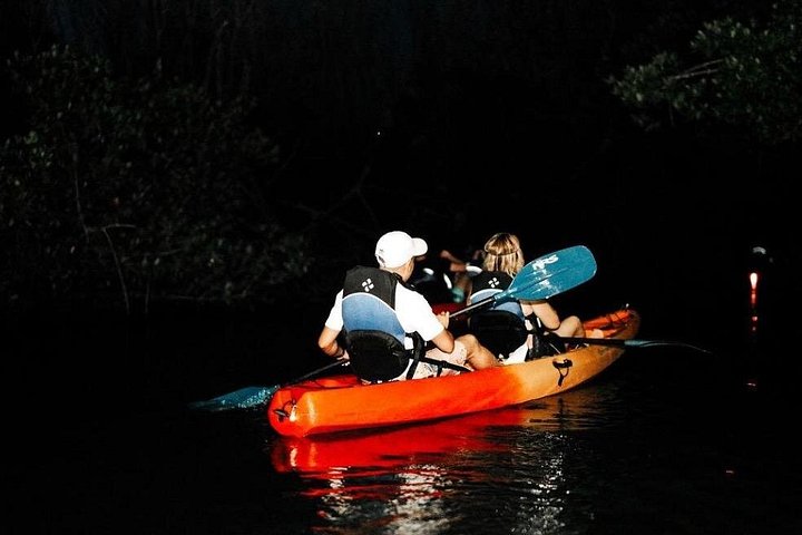 Kajakroere padler gennem en mangrovekanal mod den selvlysende bugt i Fajardo, Puerto Rico, foto 6 | wizardtrip