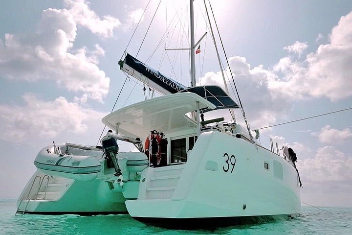 Privé catamaran zeiltocht in Cozumel met snorkelen en paddleboarden, foto 22 | wizardtrip
