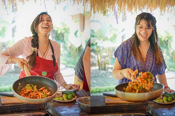 Praktische Balinese kookklas in Ubud, Indonesië, met verse ingrediënten en lokale gerechten, foto 27 | wizardtrip