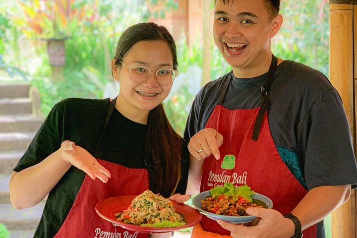 Praktische Balinese kookklas in Ubud, Indonesië, met verse ingrediënten en lokale gerechten, foto 33 | wizardtrip