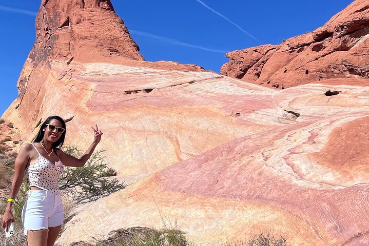 Tour di un giorno nella Valle del Fuoco e nel Red Rock Canyon da Las Vegas, che mostra uniche formazioni di arenaria e paesaggi desertici, foto 16 | wizardtrip