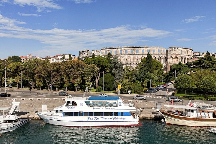 Bootstour in Pula, Kroatien, mit Delfinbeobachtung und Sonnenuntergang über dem Nationalpark Brijuni, Foto 34 | wizardtrip