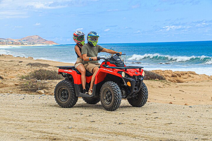 Terräng-ATV-äventyr i Cabo San Lucas, korsar en lång träbro genom öknen, foto 9 | wizardtrip
