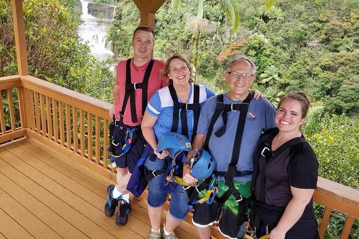 Zipline-eventyr over vandfald og regnskov på Hawaii's Big Island, foto 6 | wizardtrip