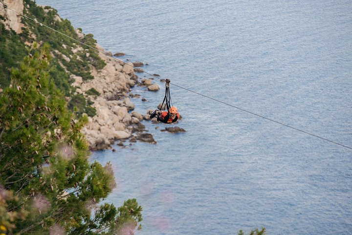 Adrenalinpumpende svævebaneeventyr over Adriaterhavet nær Dubrovnik, foto 15 | wizardtrip