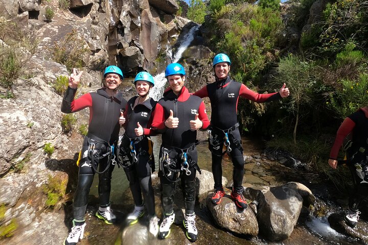 Beginner canyoning adventure in Madeira with rappels, jumps, and slides in a natural park, photo 17 | wizardtrip