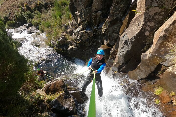 Beginner canyoning adventure in Madeira with rappels, jumps, and slides in a natural park, photo 40 | wizardtrip