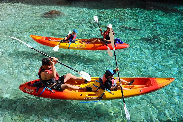 Kayak tour exploring caves and snorkeling in the clear waters of Cala Granadella, Benidorm, photo 11 | wizardtrip