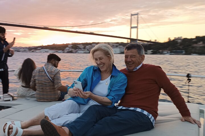 Luxury yacht cruise on Istanbul's Bosphorus at sunset, passing iconic landmarks, photo 6 | wizardtrip