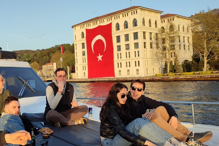Luxury yacht cruise on Istanbul's Bosphorus at sunset, passing iconic landmarks, photo 18 | wizardtrip