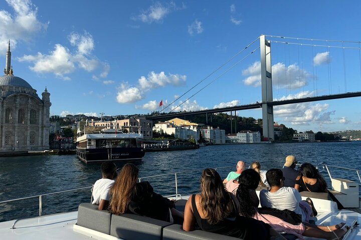 Luxury yacht cruise on Istanbul's Bosphorus at sunset, passing iconic landmarks, photo 20 | wizardtrip