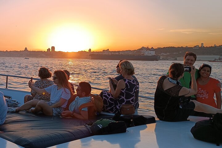 Luxury yacht cruise on Istanbul's Bosphorus at sunset, passing iconic landmarks, photo 23 | wizardtrip