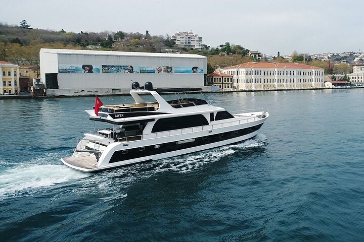 Privat lyxyacht som kryssar på Bosporensundet i Istanbul, förbi ikoniska landmärken, foto 11 | wizardtrip