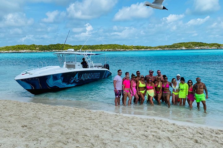 Speedboottour in Exuma Cays, Bahama's, met zwemmende varkens, leguanen en verpleegsterhaaien, foto 35 | wizardtrip