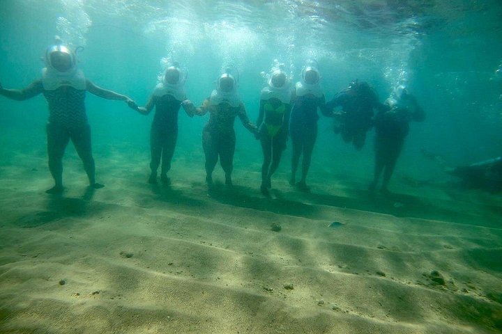 Mergulho Subaquático Sea Trek em San Juan, caminhando no fundo do oceano entre a vida marinha, foto 6 | wizardtrip