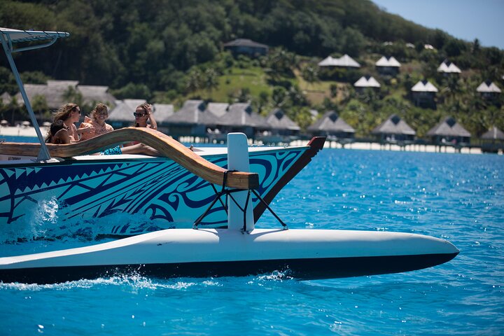 Excursion en groupe d'une journée dans le lagon de Bora Bora, incluant snorkeling avec la vie marine et déjeuner sur un motu, photo 6 | wizardtrip
