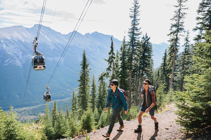 Trajet en téléphérique à Banff offrant des vues panoramiques sur le mont Sulphur et les Rocheuses canadiennes, photo 12 | wizardtrip