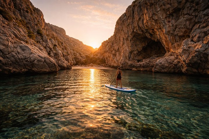 Aventure de paddleboard et de snorkeling dans les magnifiques criques de Majorque, photo 25 | wizardtrip