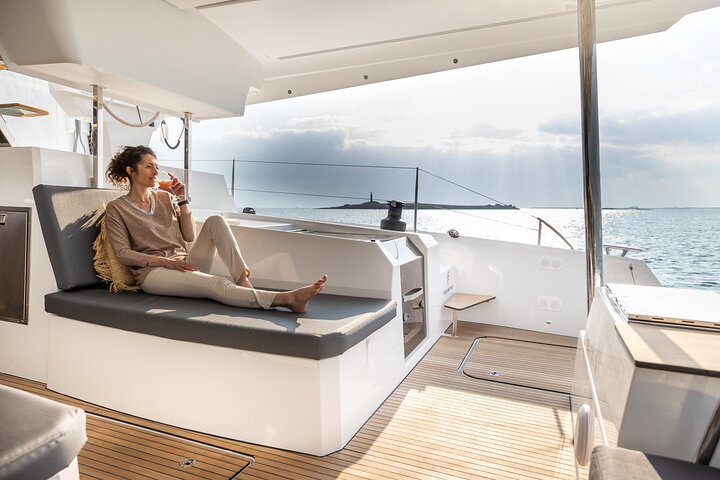 Luksuriøst katamaran-cruise i Mykonos med svømming, bespisning og fantastisk utsikt, foto 13 | wizardtrip