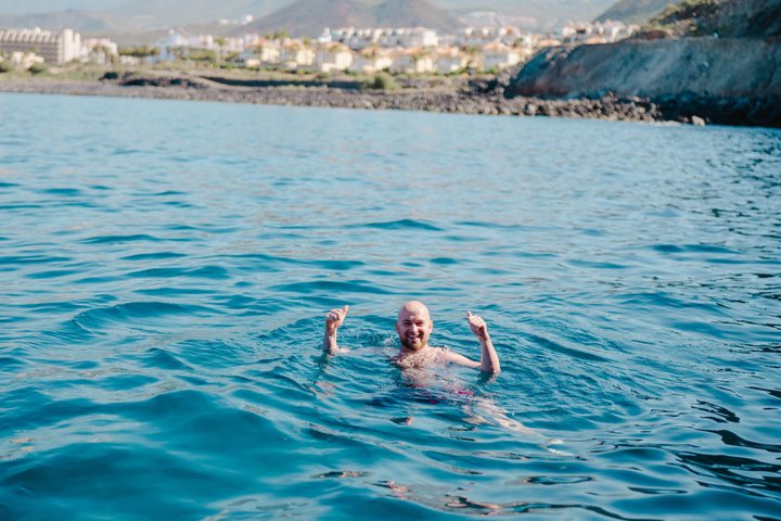 Miljövänlig yachttur på Teneriffa för val- och delfinskådning, med kustvyer och badmöjligheter, foto 26 | wizardtrip