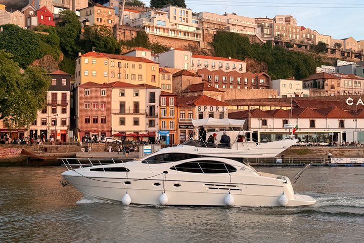Croisière privée en yacht sur le fleuve Douro à Porto, Portugal, avec vue sur les ponts emblématiques et la ville, photo 8 | wizardtrip