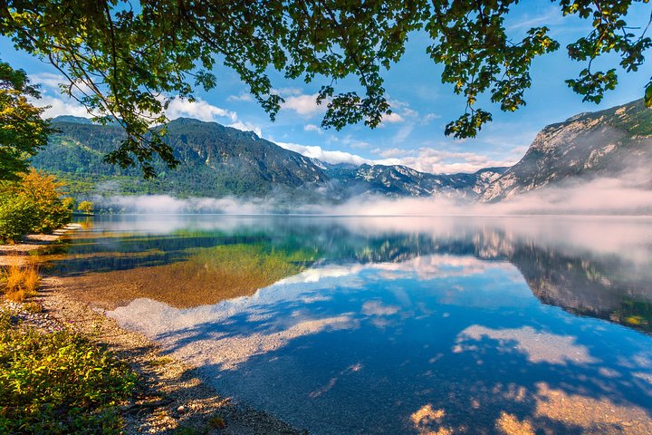 Naturskøn udsigt over Bled-søen, Bohinj-søen og Savica Vandfald i Slovenien, foto 7 | wizardtrip