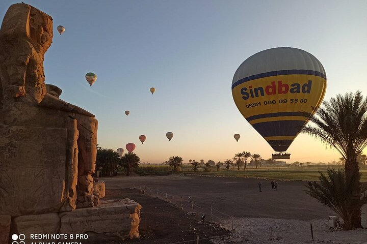 ルクソール上空の日の出熱気球フライト、古代神殿とナイル川の景観、写真6 | wizardtrip