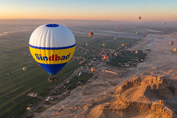 ルクソール上空の日の出熱気球フライト、古代神殿とナイル川の景観、写真16 | wizardtrip