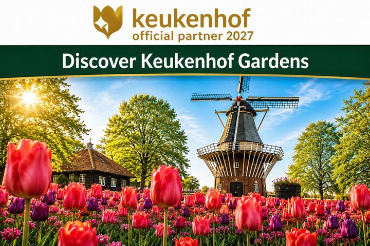アムステルダム近郊のキューケンホフ公園でのシャトルバスと色鮮やかな花畑、写真25 | wizardtrip