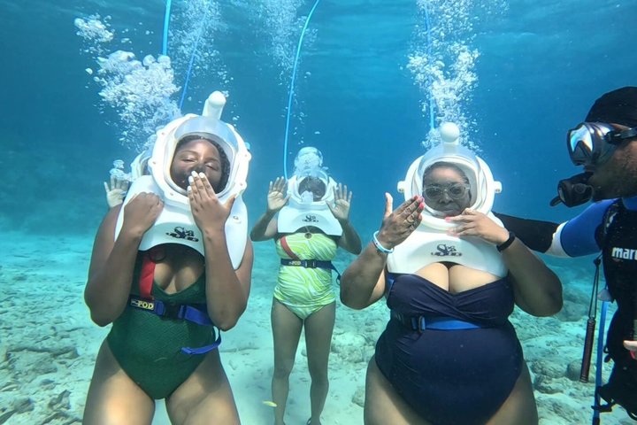 Ervaar een onderwater helmwandeling op de oceaanbodem in Curaçao en observeer het zeeleven, foto 4 | wizardtrip