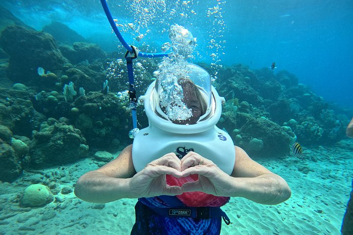 Ervaar een onderwater helmwandeling op de oceaanbodem in Curaçao en observeer het zeeleven, foto 15 | wizardtrip