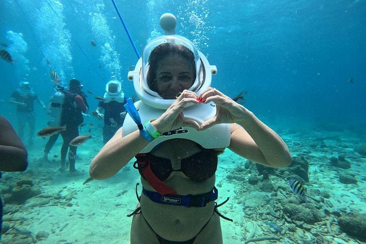 Ervaar een onderwater helmwandeling op de oceaanbodem in Curaçao en observeer het zeeleven, foto 45 | wizardtrip
