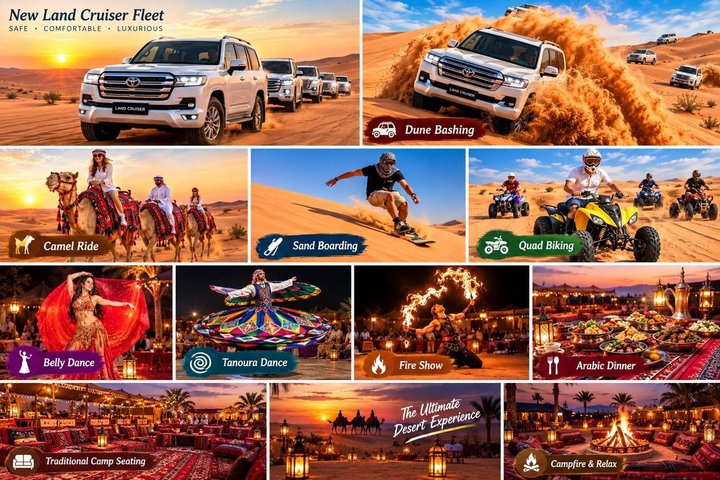 VIP Desert Safari with 30 Minutes Quad Bike & Dinner & Shows | wizardtrip