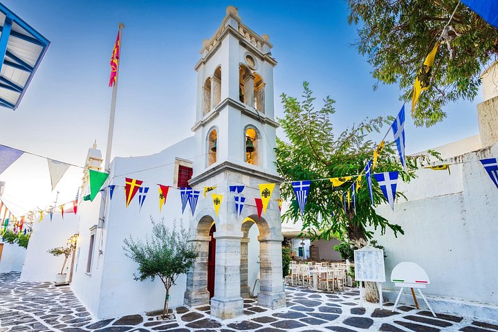 Lille gruppe tur til Mykonos' højdepunkter, inkl. vindmøller, traditionelle landsbyer og strande, med havneafhentning, foto 10 | wizardtrip