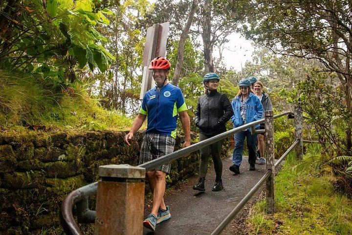 Explora el Parque Nacional de los Volcanes de Hawái en un tour en e-bike Fat Tire, descubriendo túneles de lava y volcanes activos, foto 8 | wizardtrip