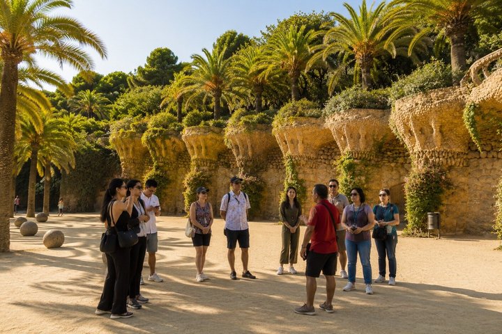 バルセロナのグエル公園ガイドツアー、ガウディのカラフルなモザイクと建築を紹介、写真6 | wizardtrip