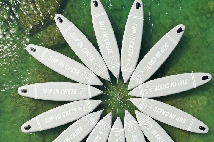 Stand-up paddleboard-eventyr i det klare vannet i Marathi Bay, Kreta, med fantastisk kystutsikt, foto 27 | wizardtrip