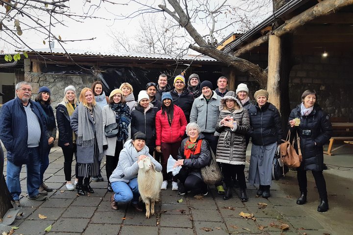 Group tour exploring Garni pagan temple, Geghard monastery, Lake Sevan, and Sevanavank in Armenia, photo 9 | wizardtrip
