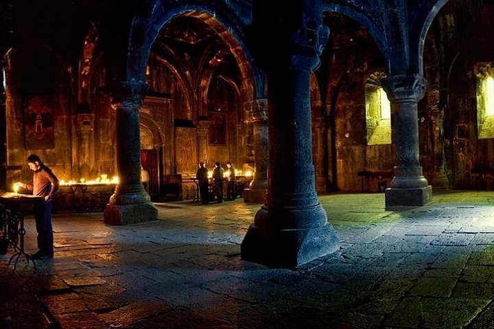 Group tour exploring Garni pagan temple, Geghard monastery, Lake Sevan, and Sevanavank in Armenia, photo 11 | wizardtrip
