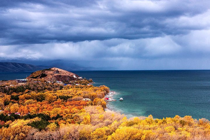 Group tour exploring Garni pagan temple, Geghard monastery, Lake Sevan, and Sevanavank in Armenia, photo 19 | wizardtrip